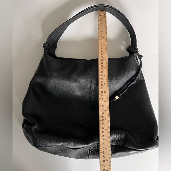 Vince Camuto Corin Pebbled Leather Tote Bag Hobo Black - Picture 12 of 13